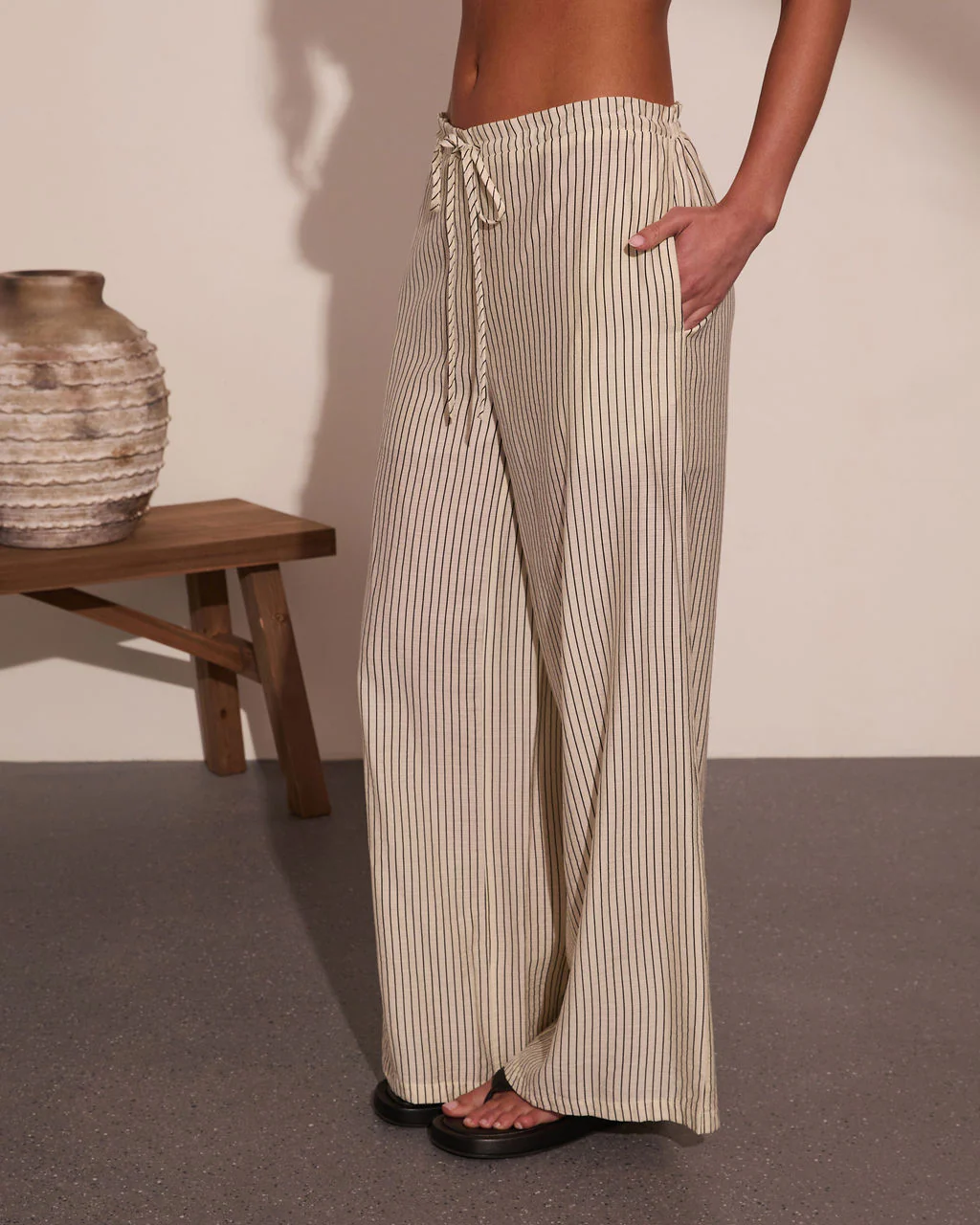 Radiant Horizon Striped Wide Leg Pants - Image 3
