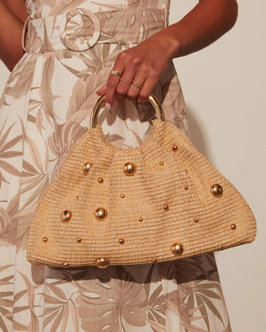 Calista Raffia Tote Bag - Image 5