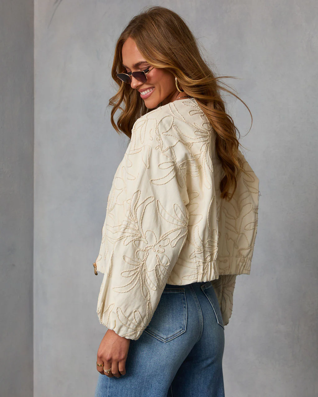 Rainah Embroidered Twill Jacket - Image 4