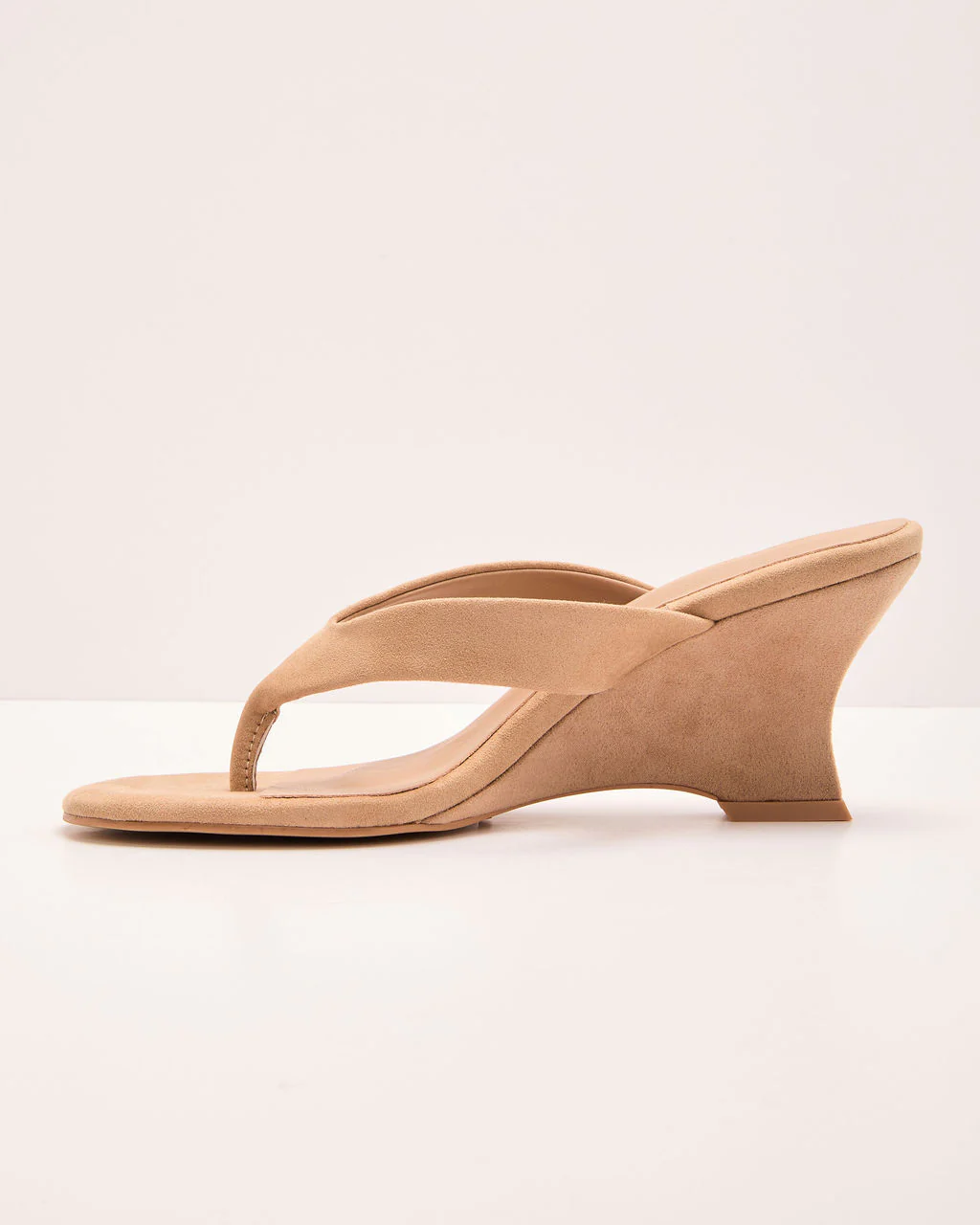 Ranie Faux Suede Wedge Heels - Image 3