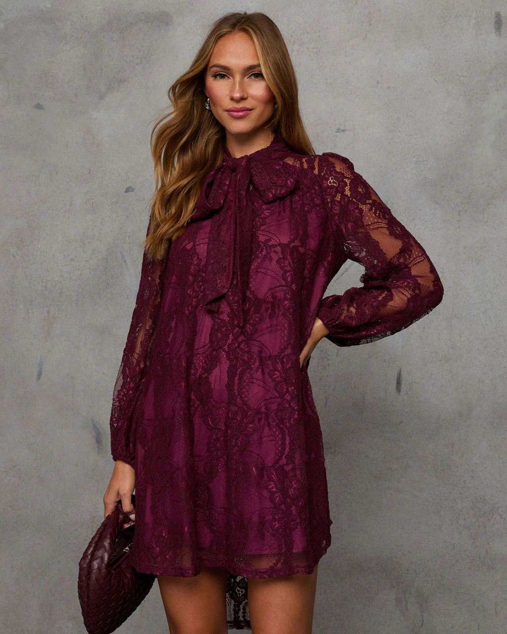 Rather Be Necktie Lace Mini Dress - Image 2
