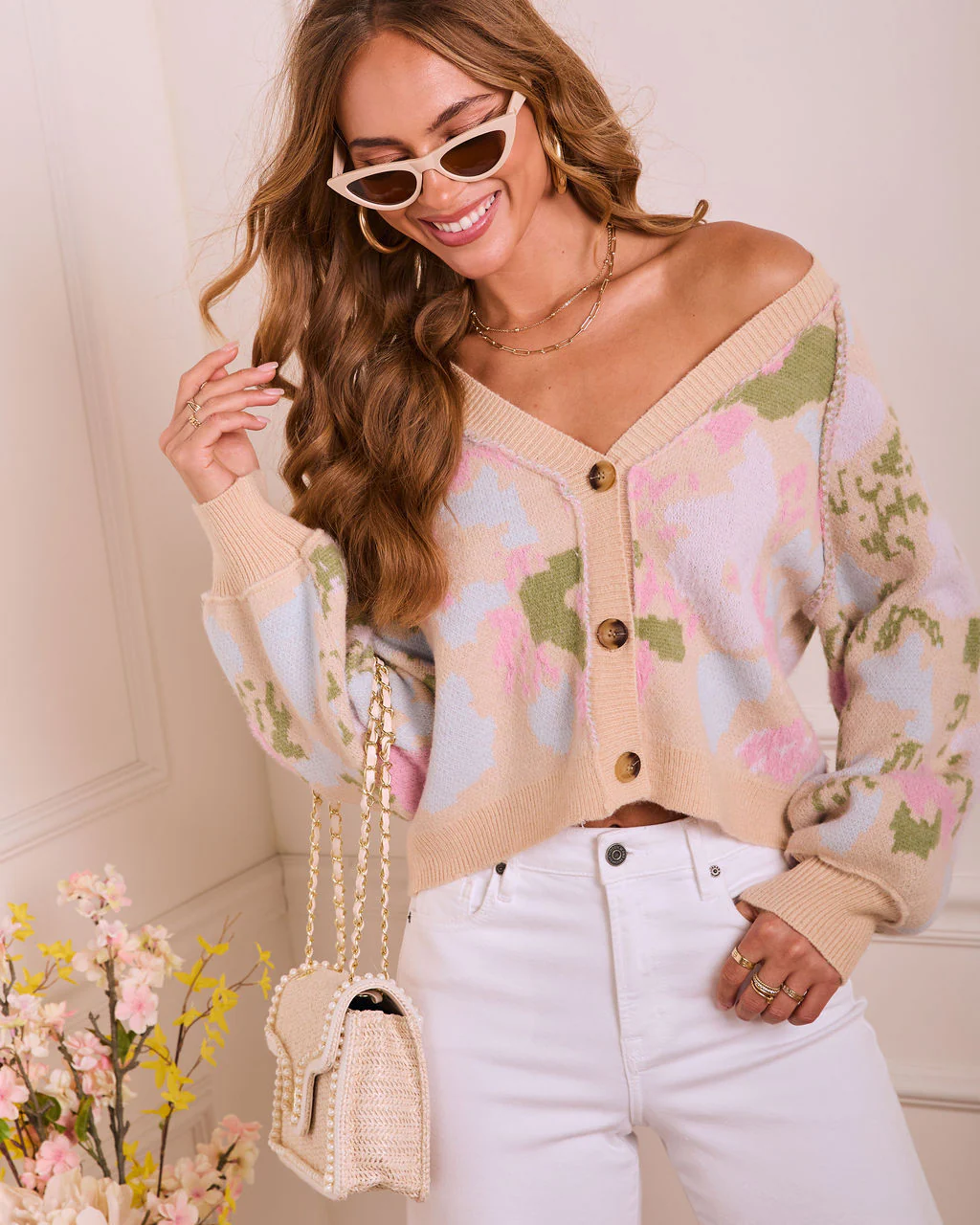 Refined Daydream Floral Knit Cardigan - Image 5