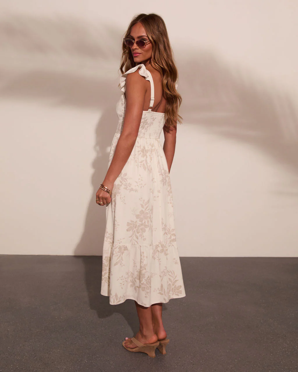 Refined Muse Floral Fit and Flare Midi Dress - Image 4