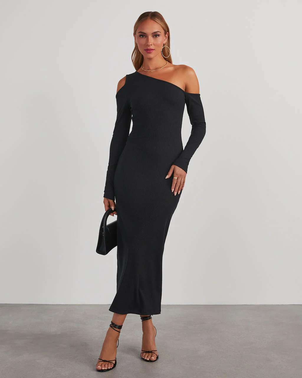 Regina Cutout One Shoulder Knit Midi Dress - Image 7