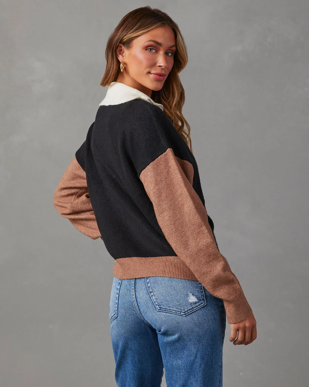 Reiss Colorblock Half Zip Sweater - Image 4
