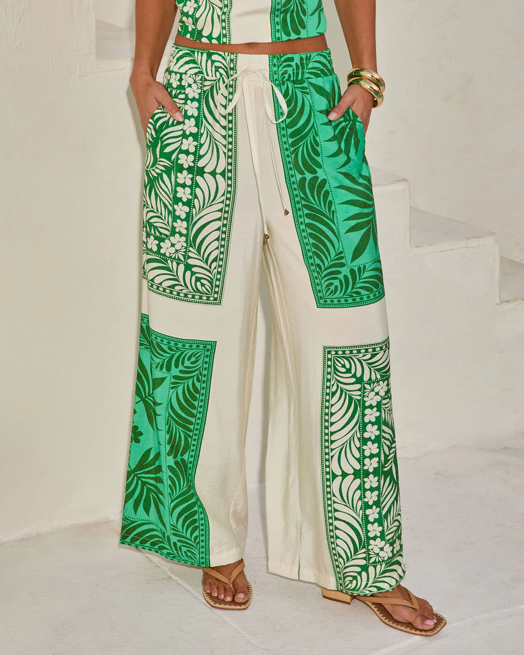 Relaxed Riviera Tropical Print Relaxed Drawstring Pant - Image 5