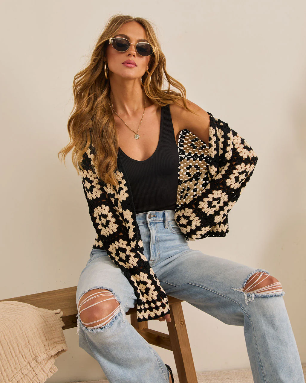 Remmi Crochet Cardigan - Image 6