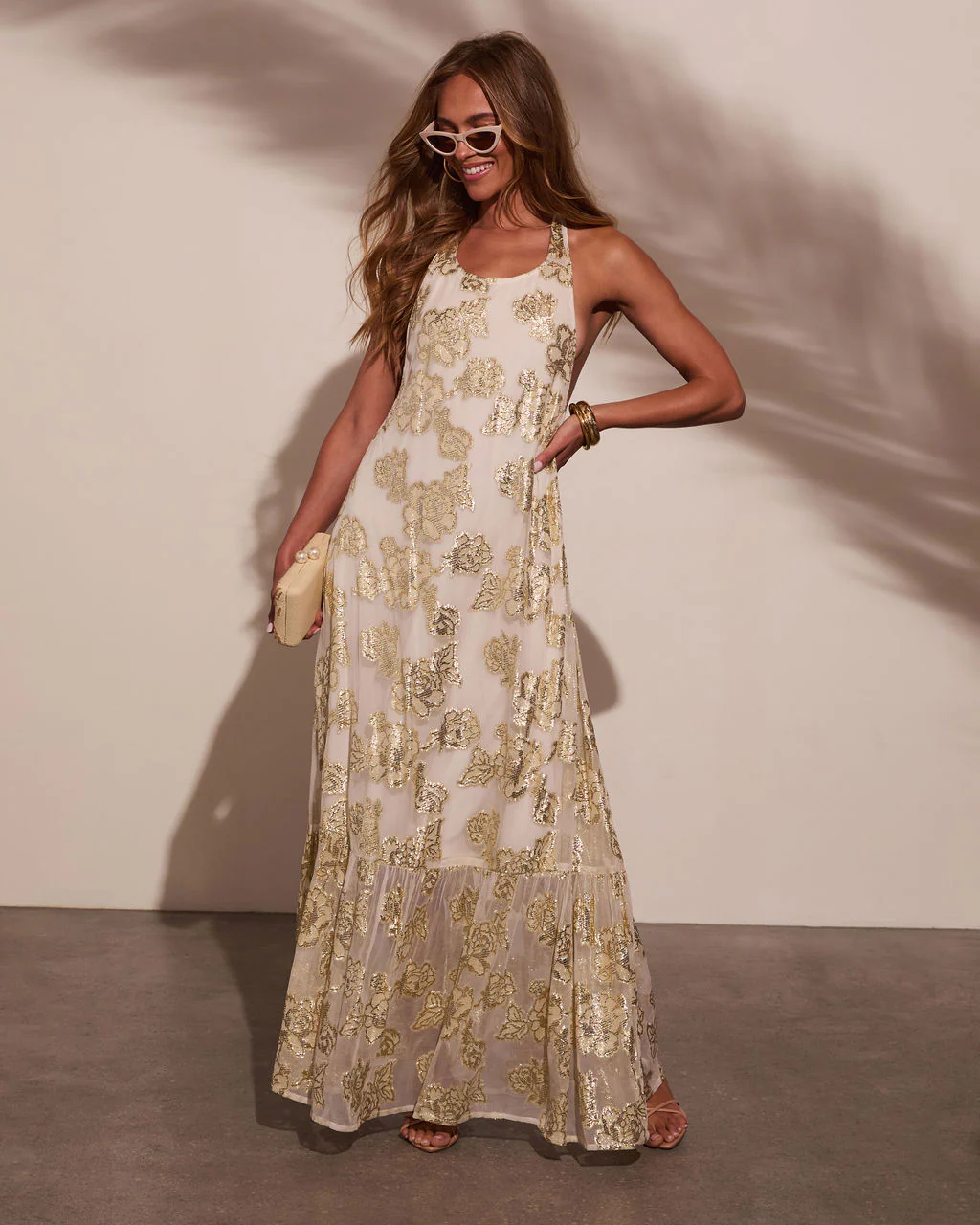 Renah Halter Floral Maxi Dress - Image 6