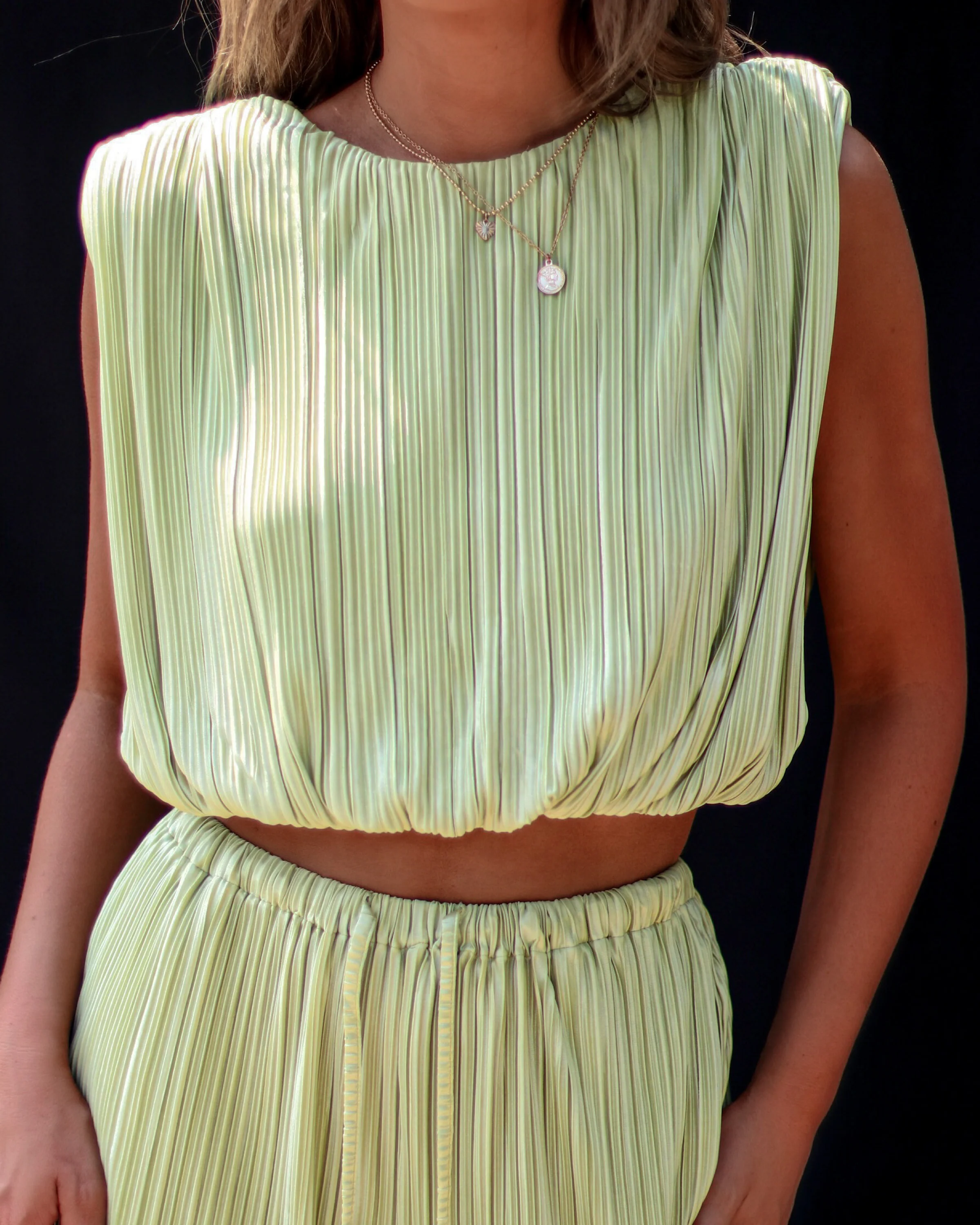 Resort Stay Plisse Sleeveless Top - Image 8