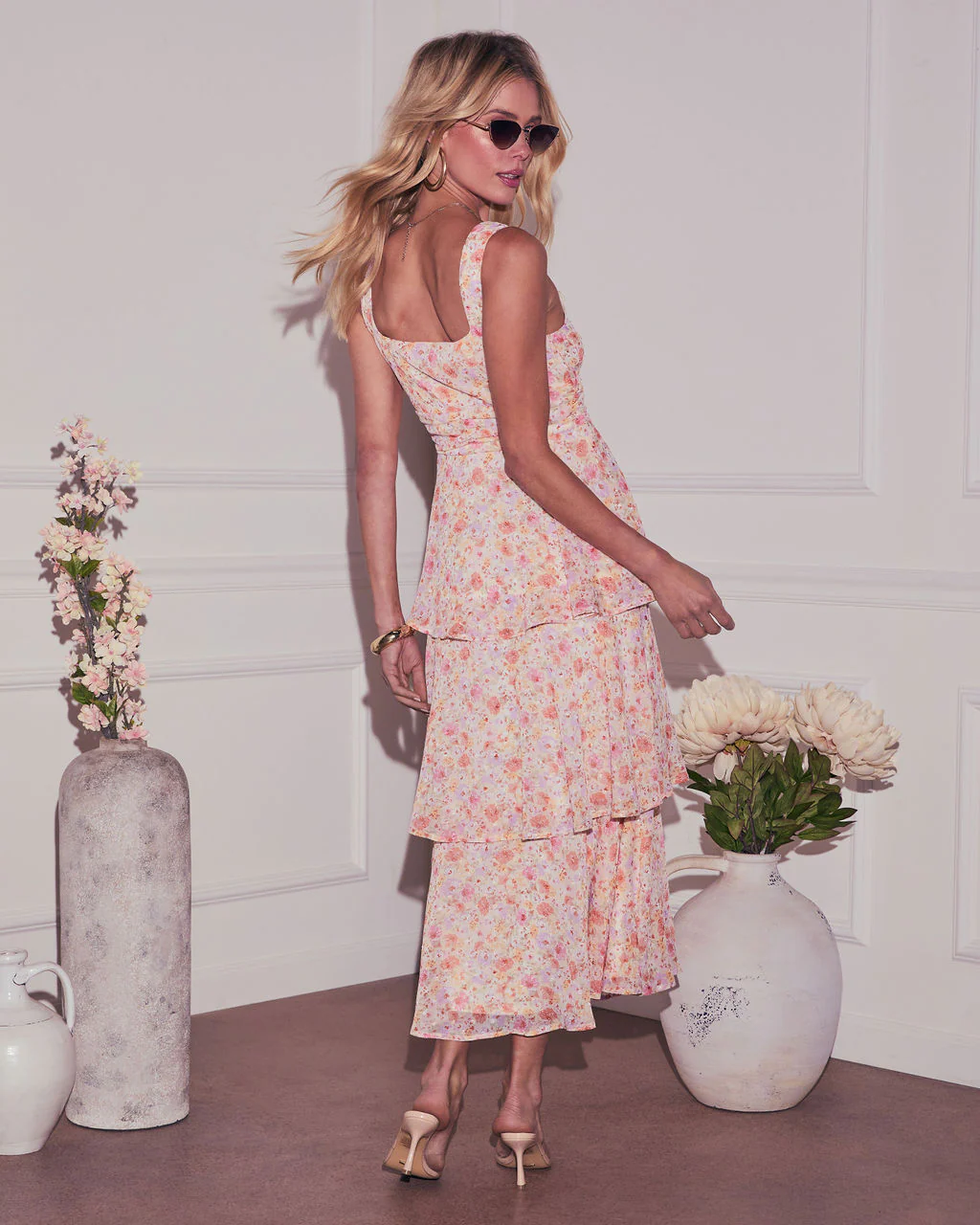 Rhea Tiered Floral Maxi Dress - Image 4