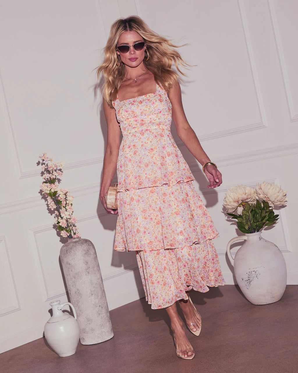 Rhea Tiered Floral Maxi Dress - Image 5