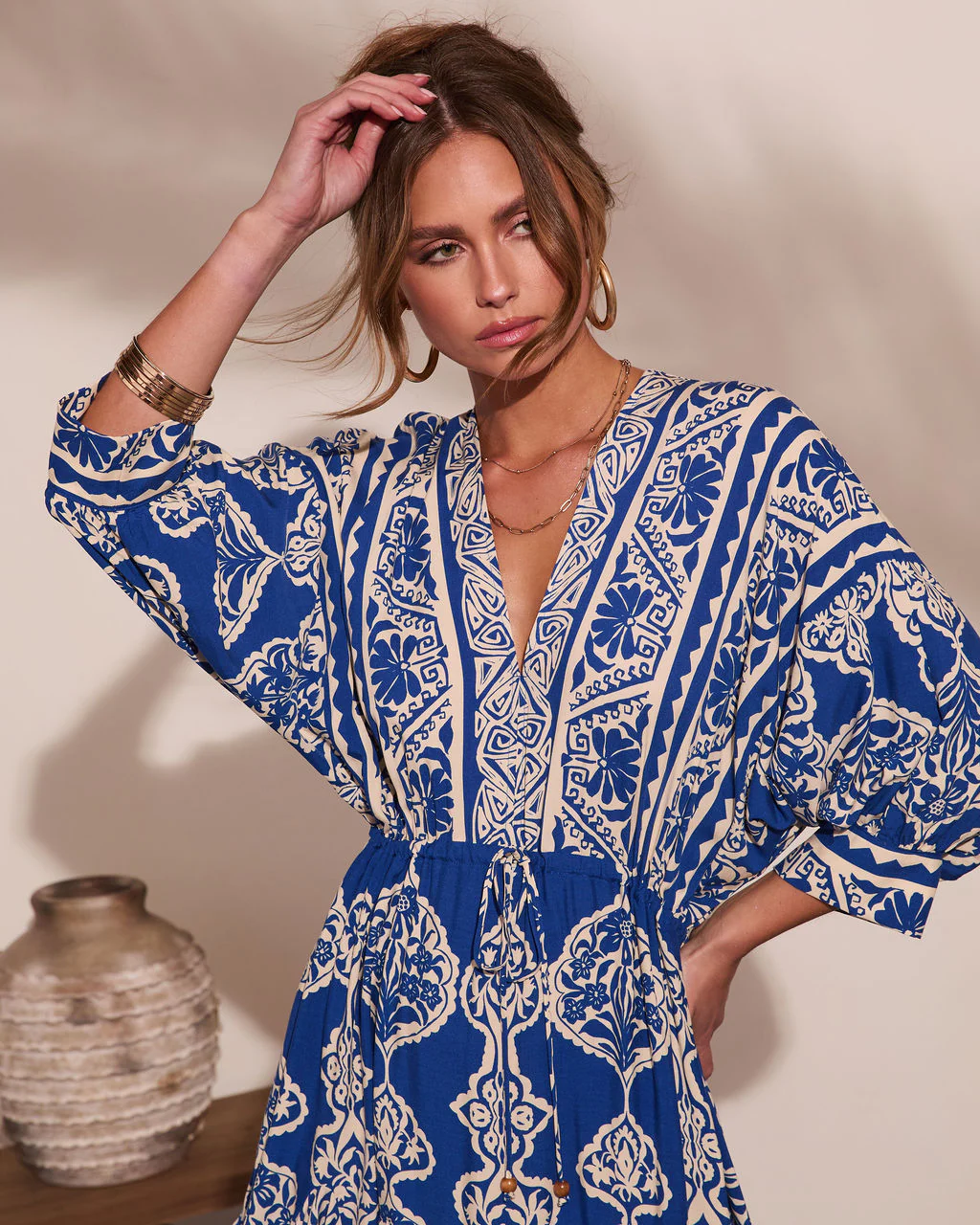 Riviera Radiant Abstract Print Mini Dress - Image 6