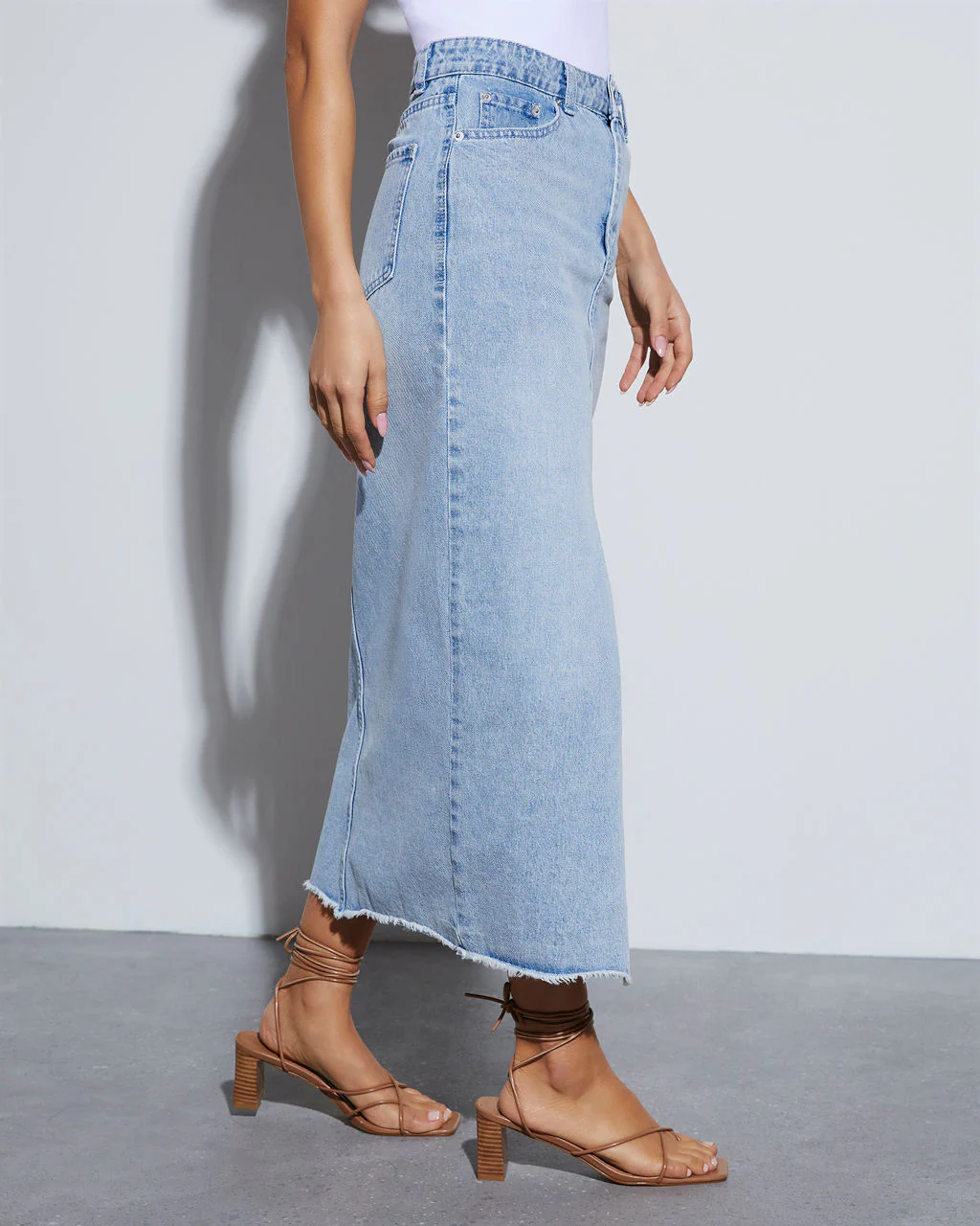 Rizz Denim Midi Skirt - Image 3
