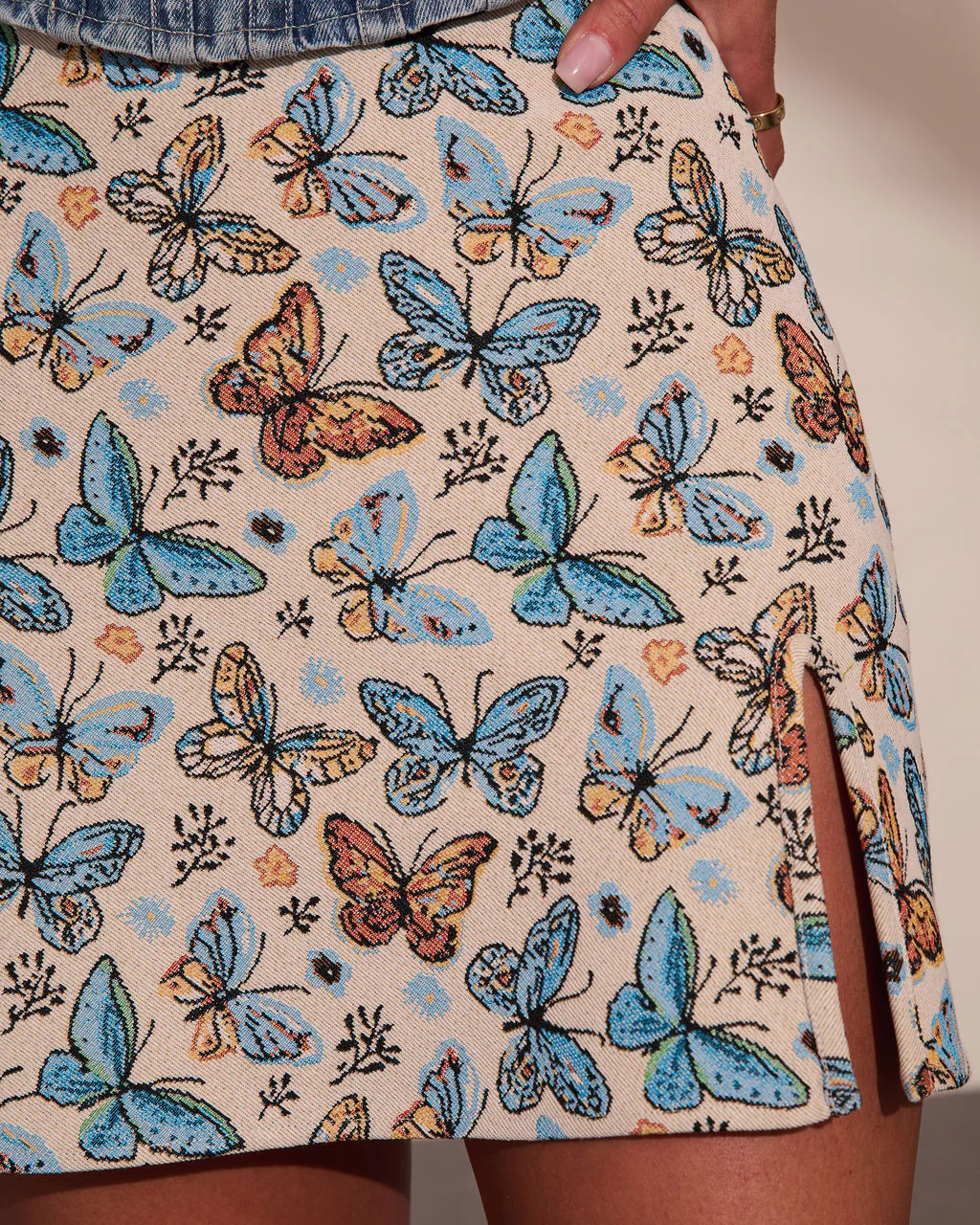 Roam Free Butterfly Mini Skirt - Image 6