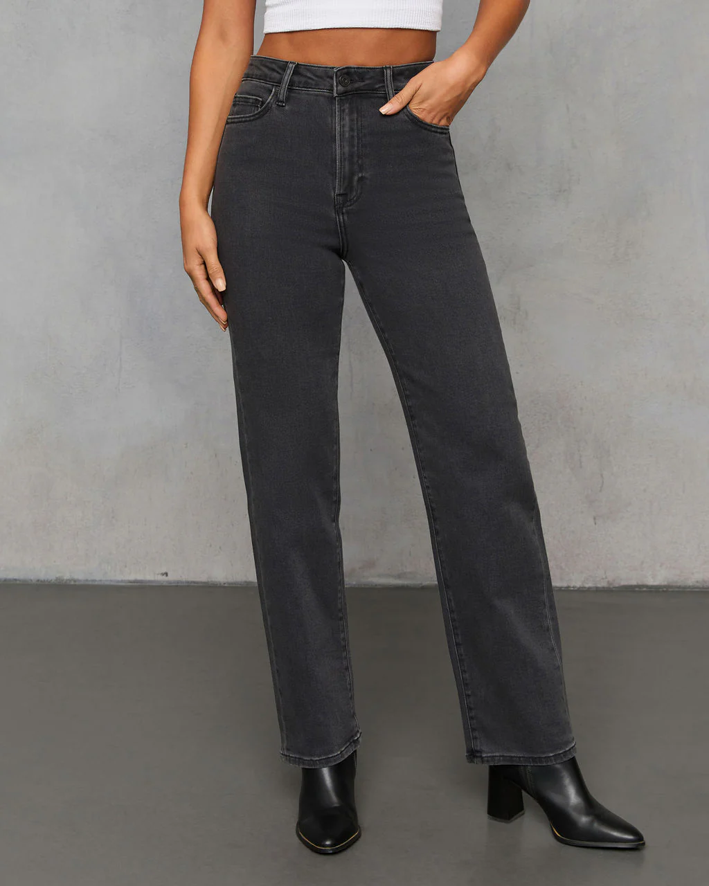 Roamer Super Stretch High Rise Wide Leg Jeans - Image 2