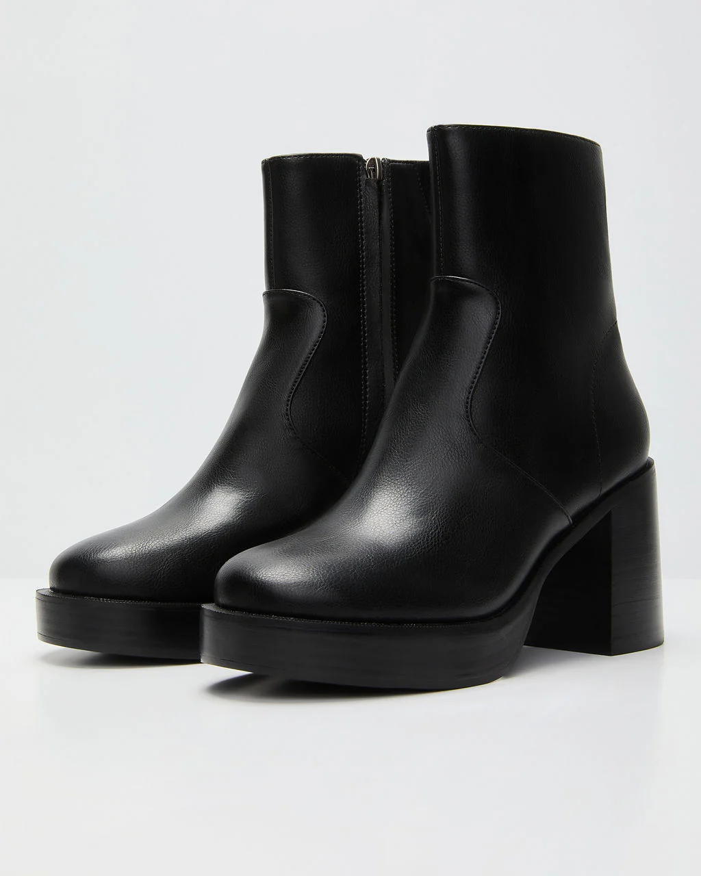 Roem Leather Platform Ankle Booties - Image 2