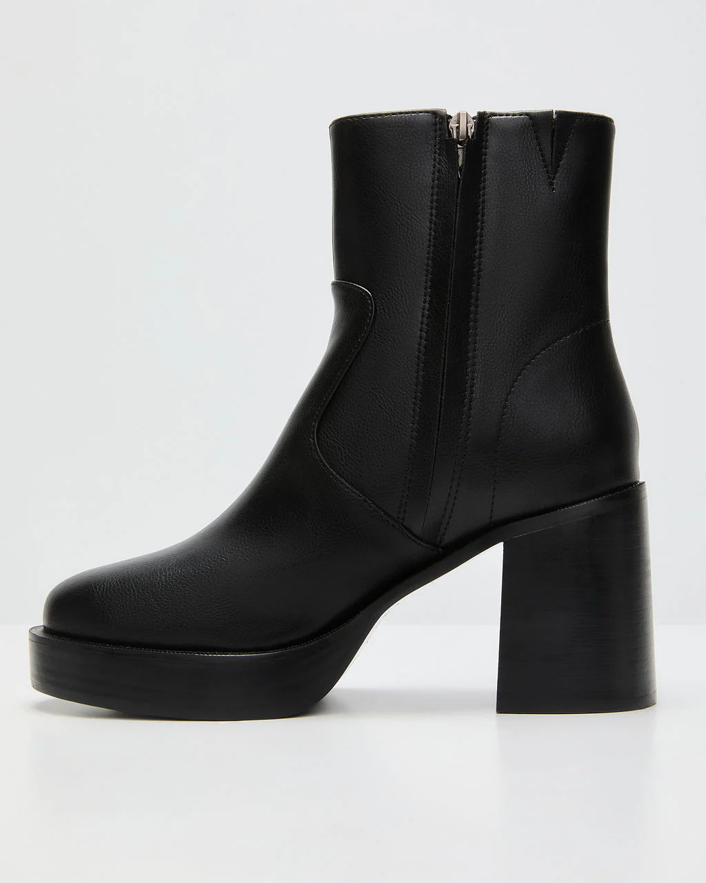 Roem Leather Platform Ankle Booties - Image 3