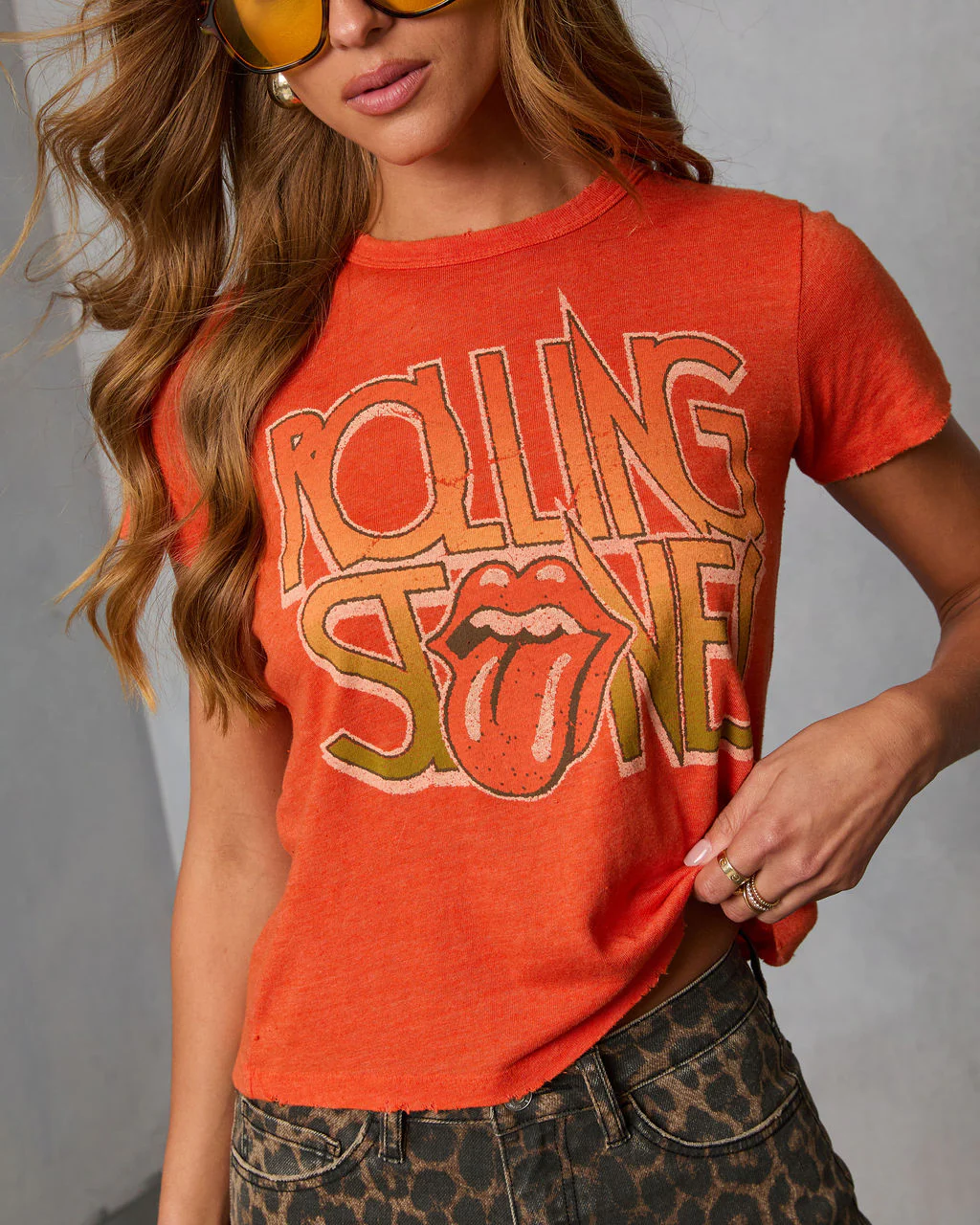 Rolling Stones Tour Short Sleeve Graphic Tee - Image 5