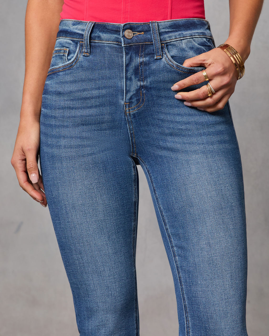 Ronnie Super Stretch High Rise Straight Leg Jeans - Image 6