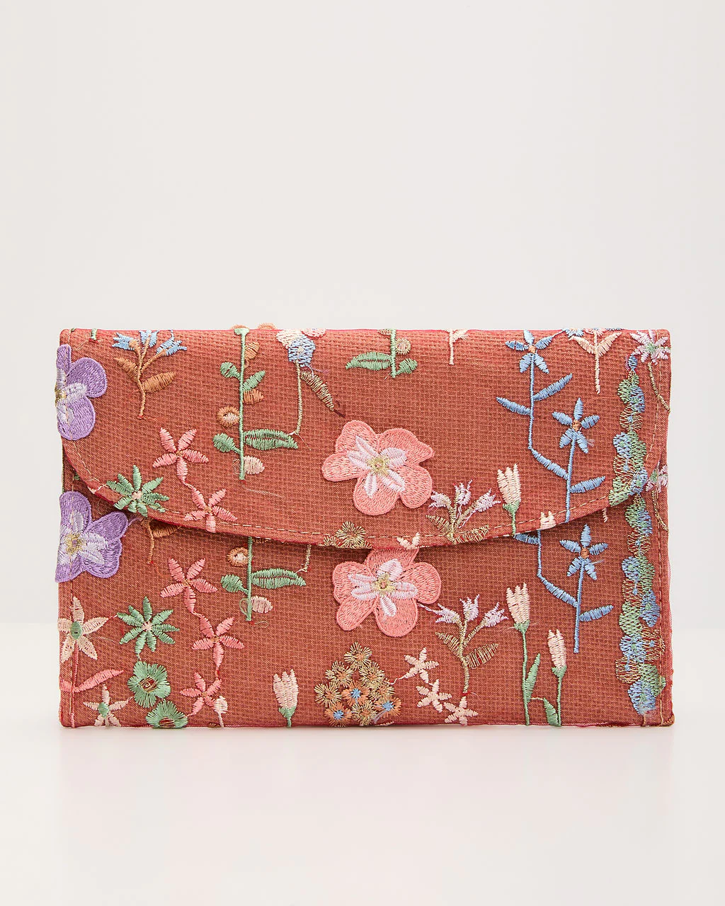 Roseanna Embroidered Foldover Clutch - Image 2