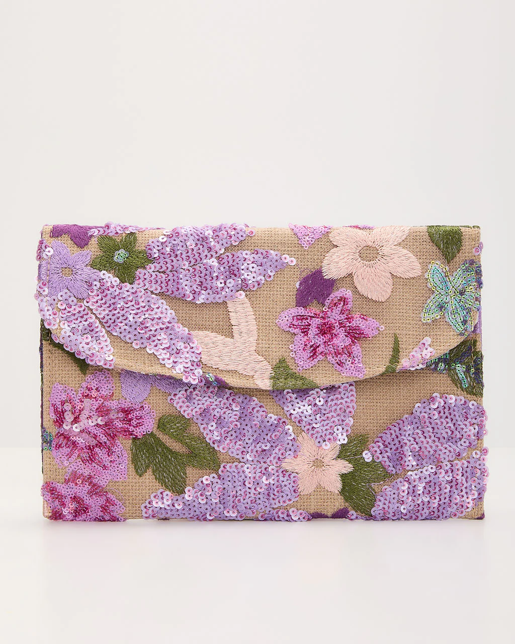 Roseanna Embroidered Foldover Clutch - Image 6