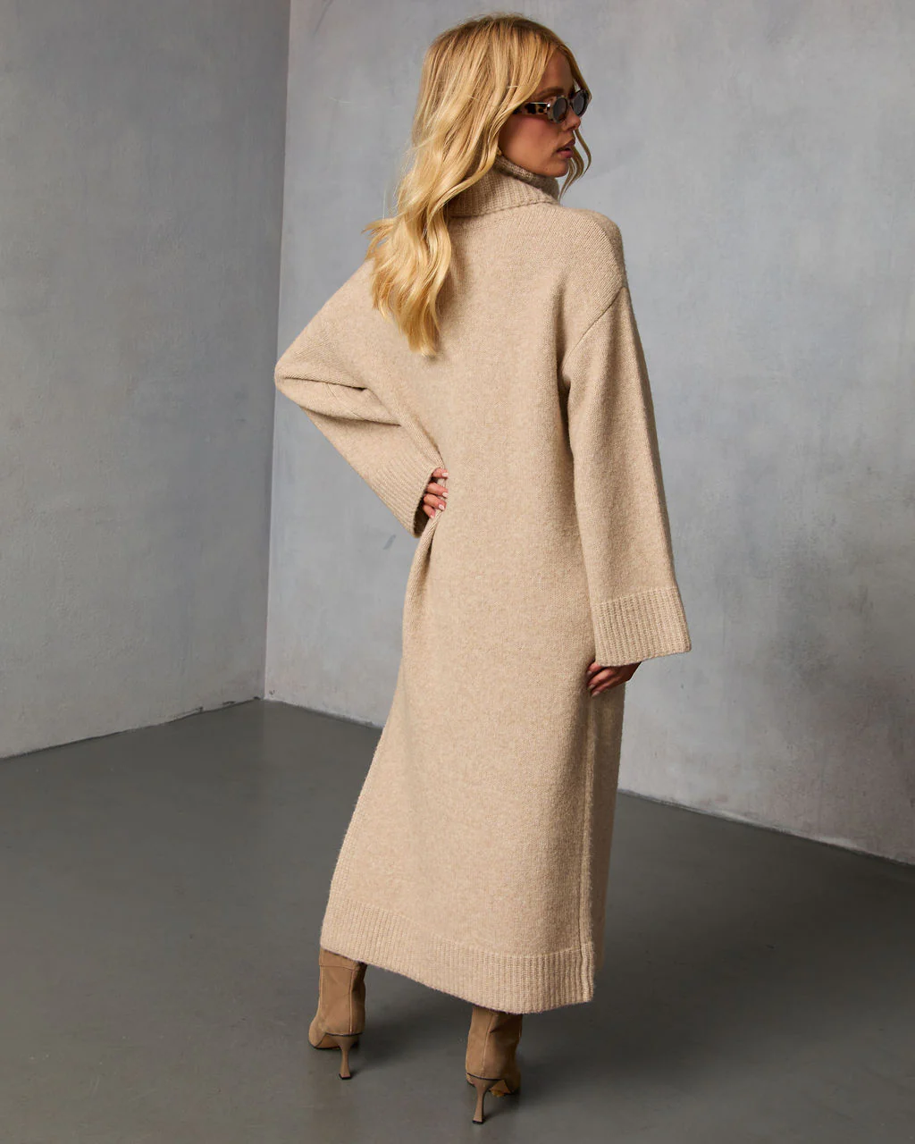 Roselle Turtleneck Midi Sweater Dress - Image 10