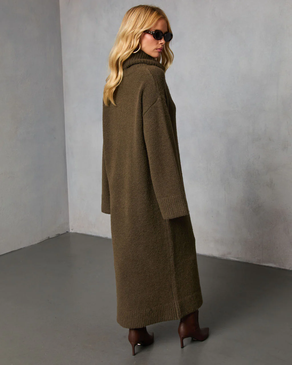 Roselle Turtleneck Midi Sweater Dress - Image 4