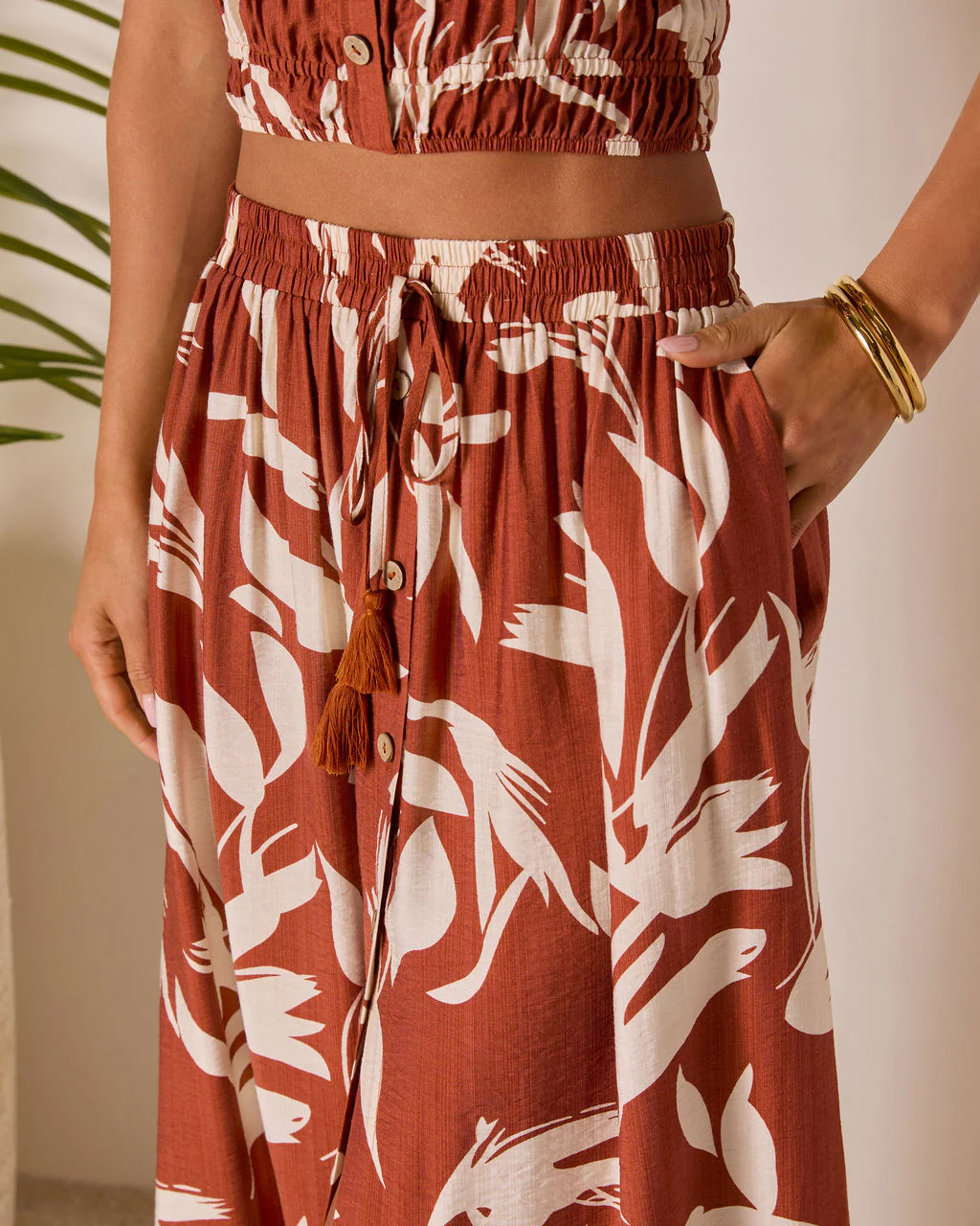 Roslina Tassel Tie Maxi Skirt - Image 6