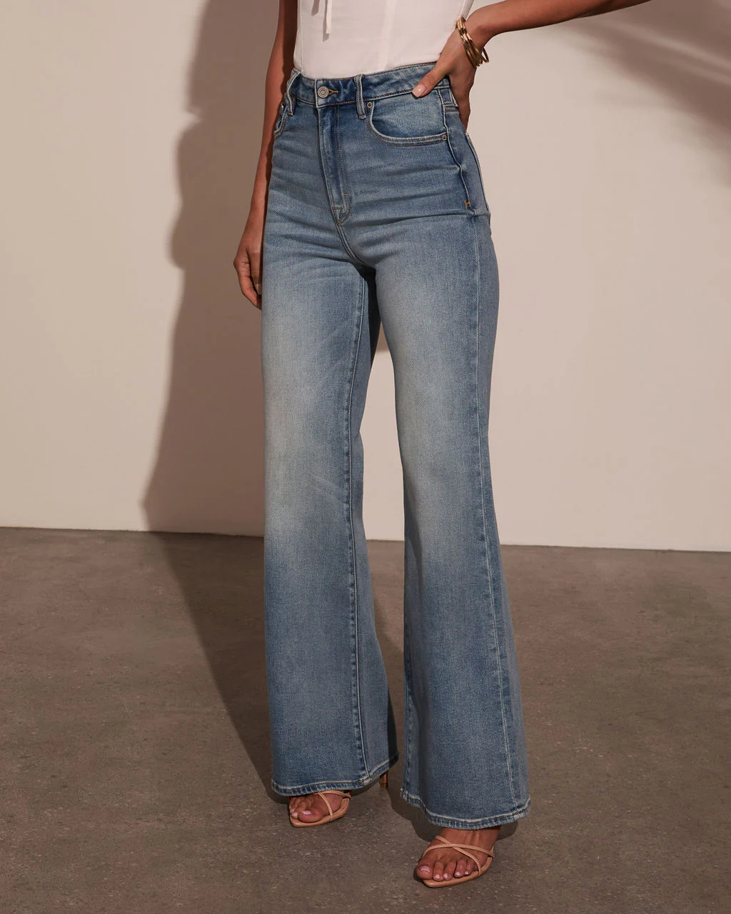 Rosmie Super Stretch Flare Jeans - Image 3