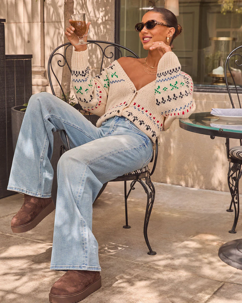 Rowan Grace Stretch High Rise Wide Leg Jeans - Image 3