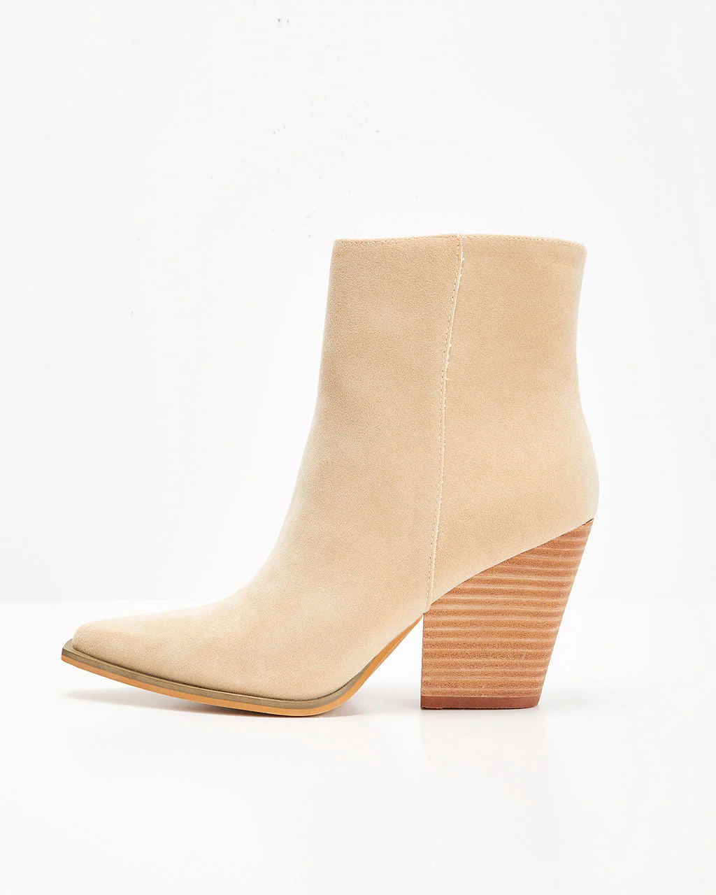 Rowyn Faux Suede Heeled Bootie - Image 3