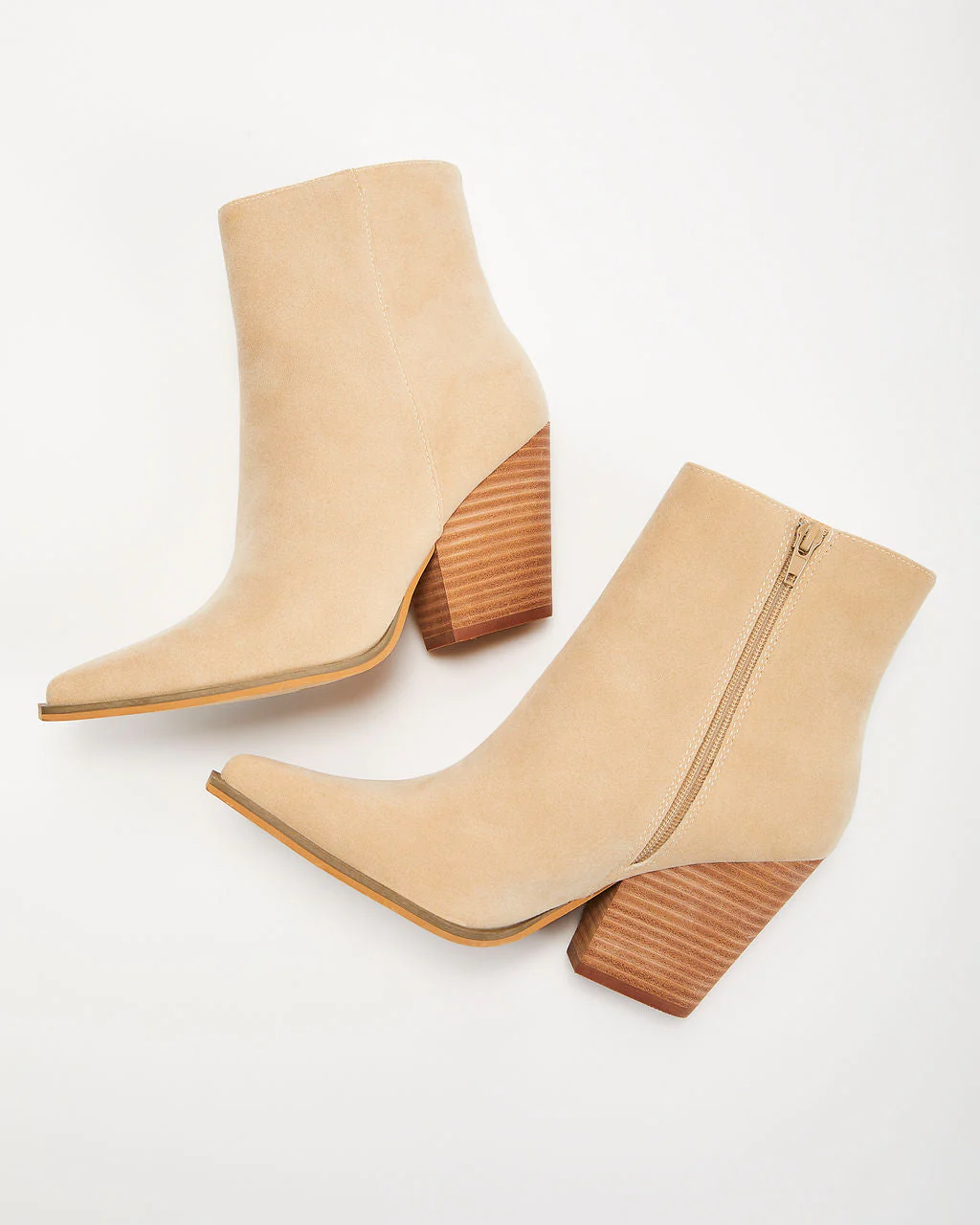 Rowyn Faux Suede Heeled Bootie - Image 6