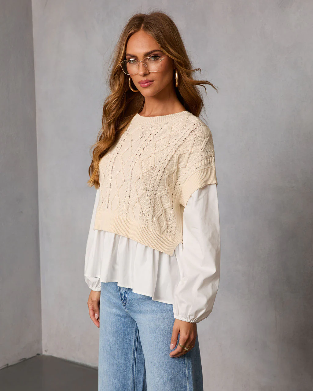 Ruvina Layered Twofer Top - Image 3