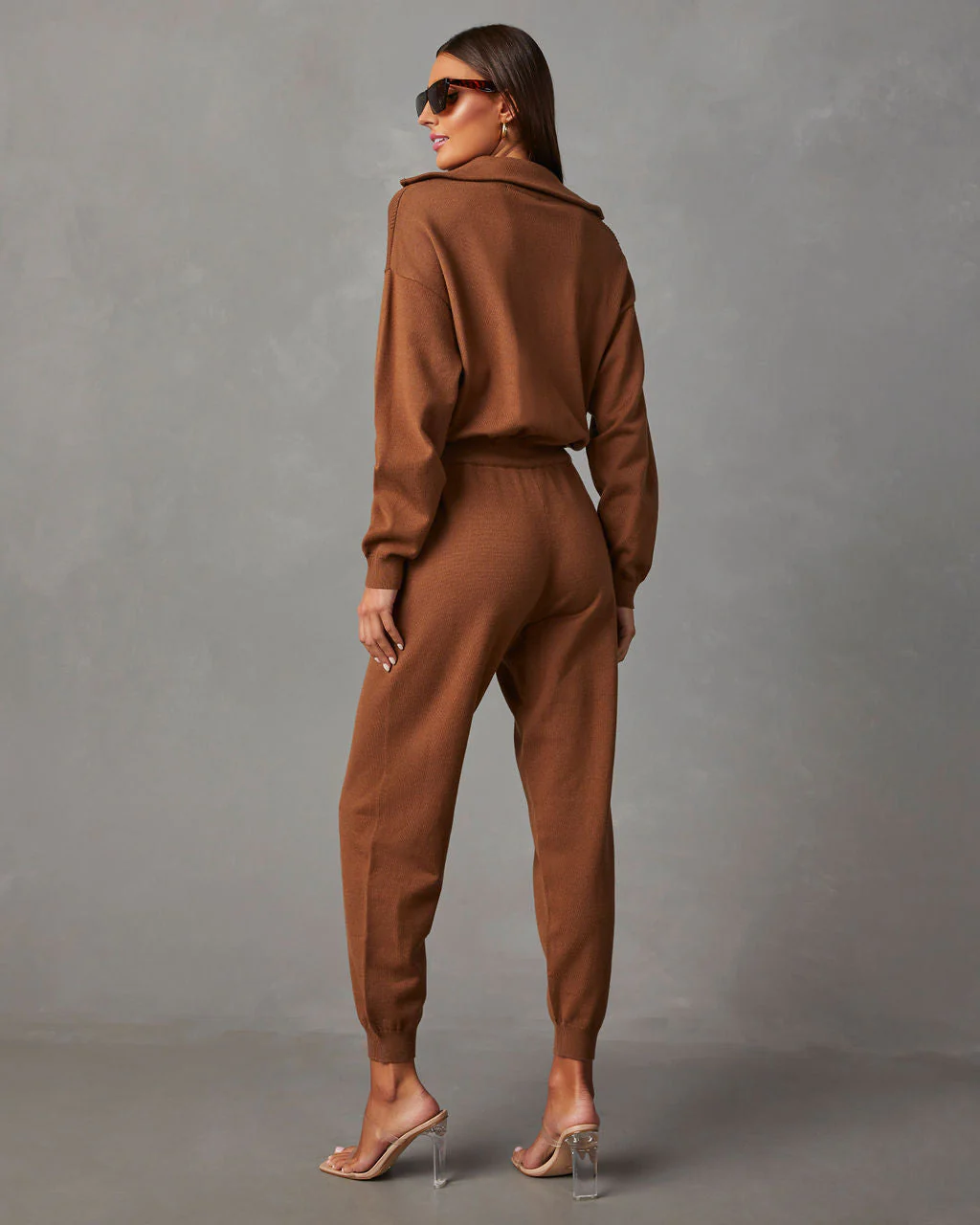 Ryker Pocketed Half Zip Knit Jumpsuit - Image 10