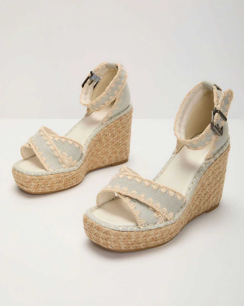 Saddler Raffia Wedge Sandal - Image 8