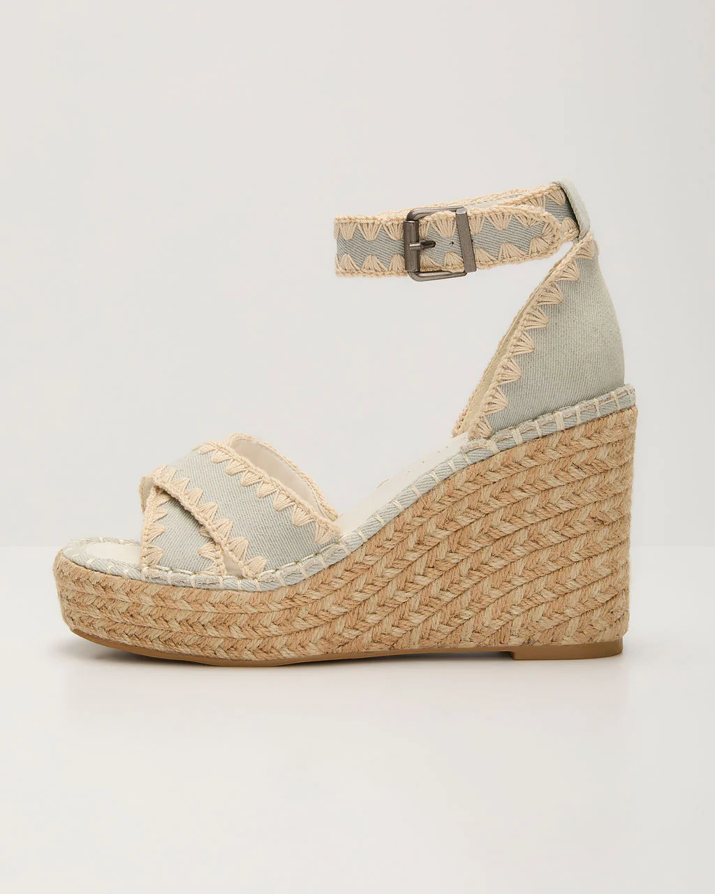 Saddler Raffia Wedge Sandal - Image 9