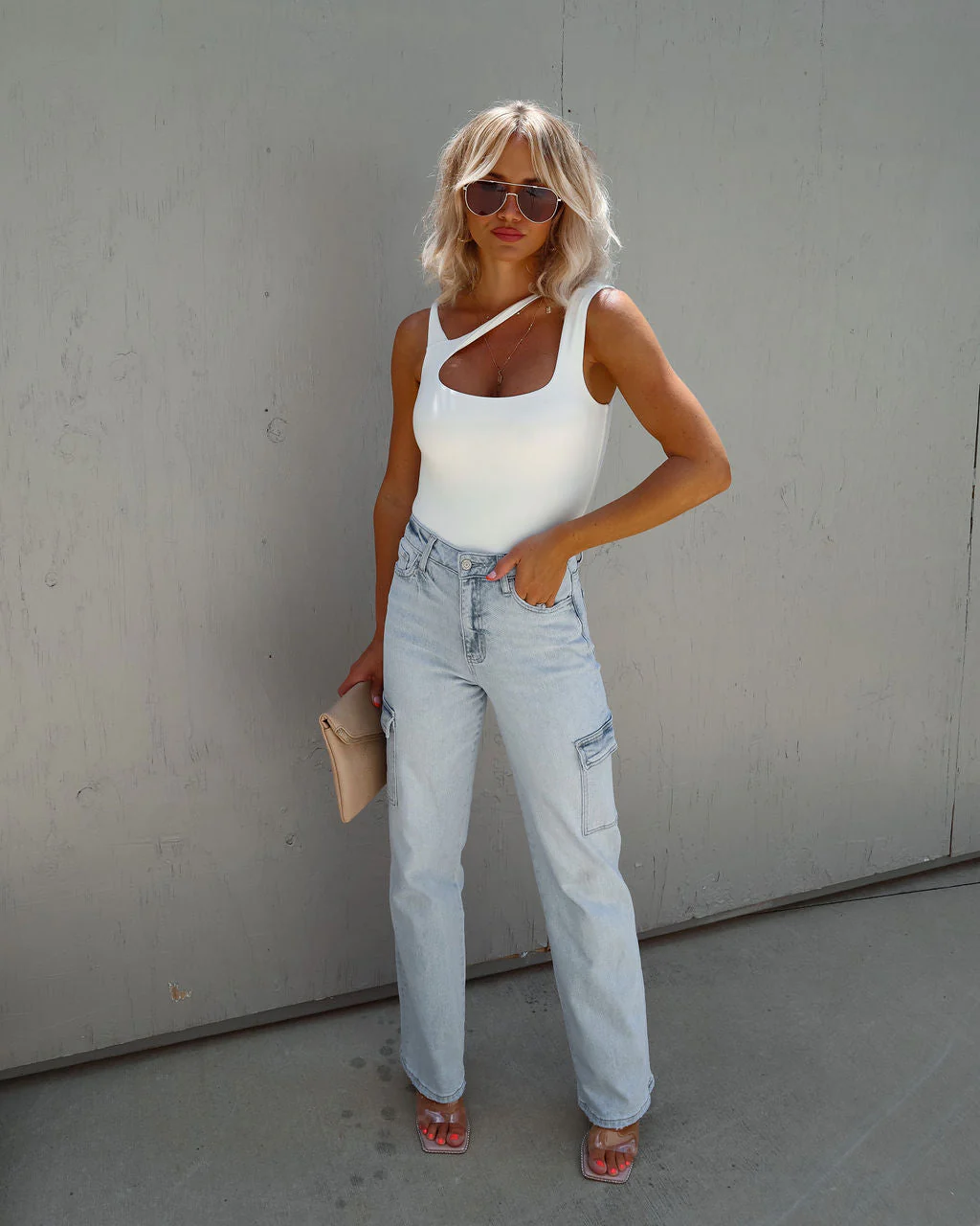 Saison Cutout One Shoulder Knit Bodysuit - Image 7