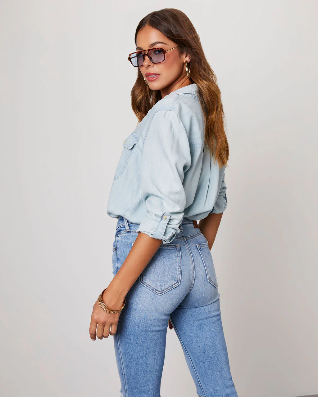 Saligh Pocketed Button Down Top - Image 8