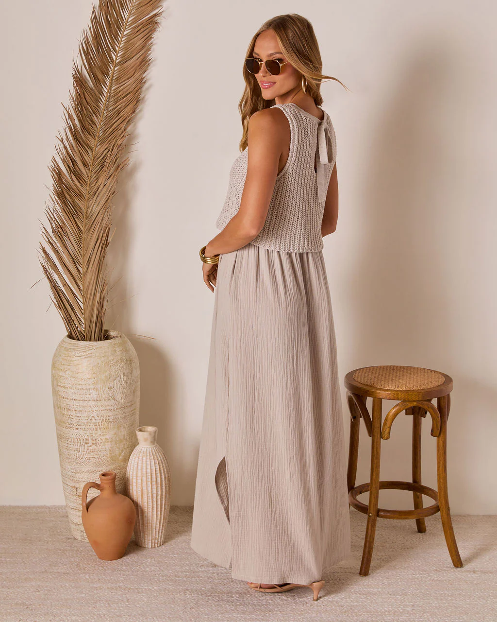 Saltwoven Crochet Bodice Maxi Dress - Image 4