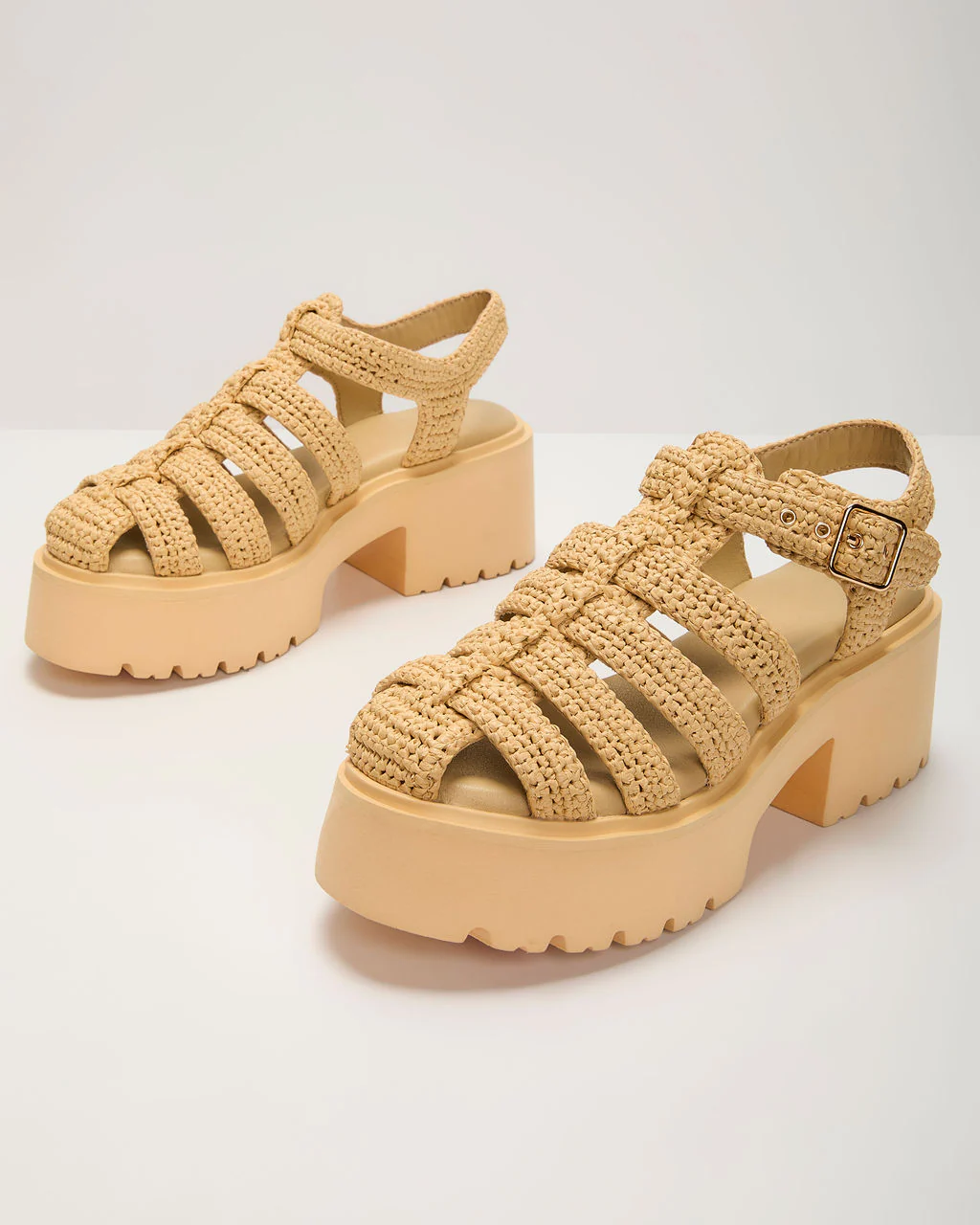 Samantha Woven Platform Sandals - Image 2