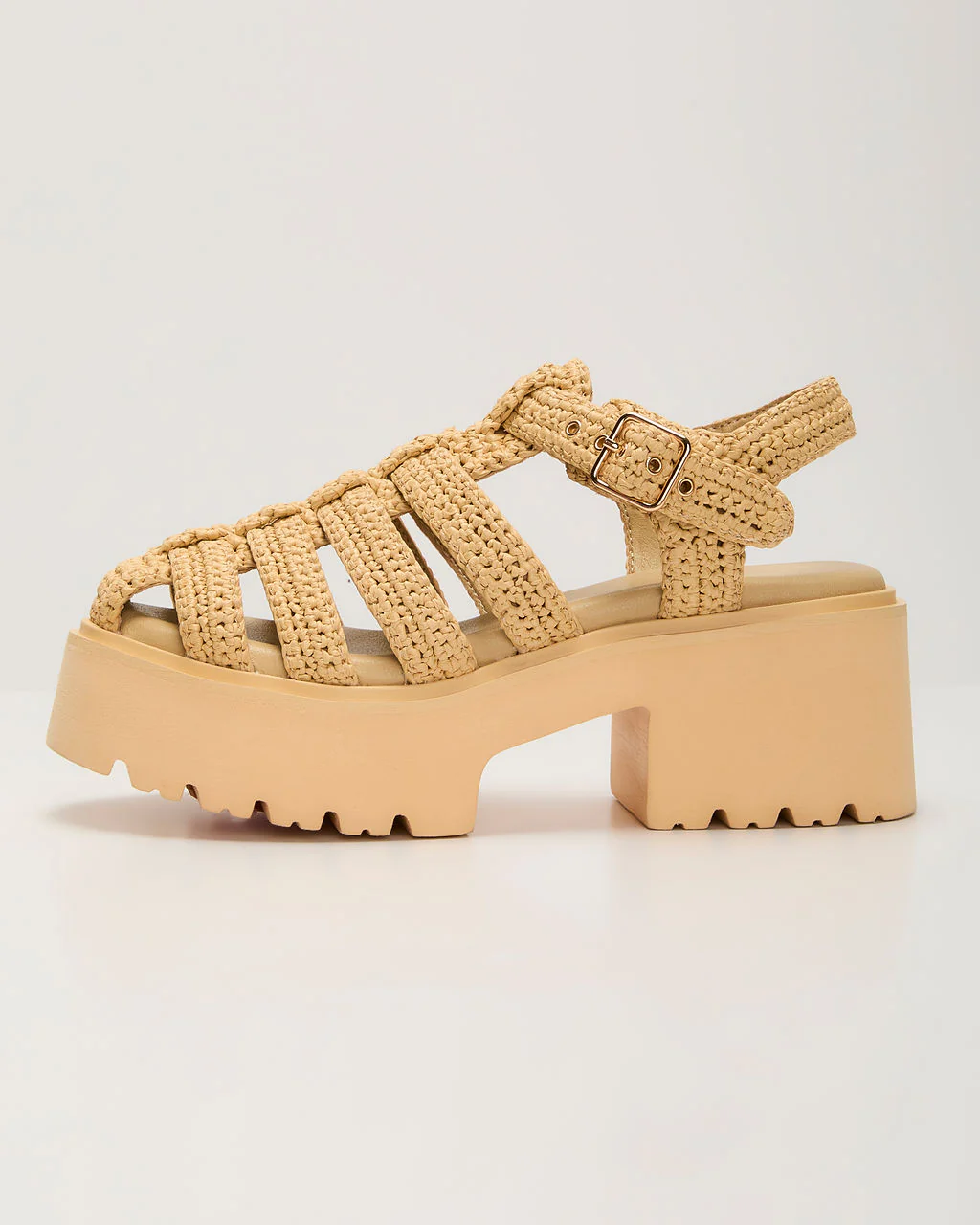 Samantha Woven Platform Sandals - Image 5