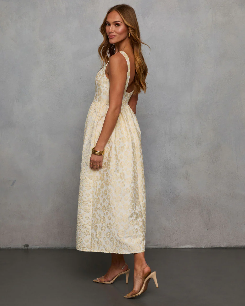 Samar Fit And Flare Midi Dress - Image 4