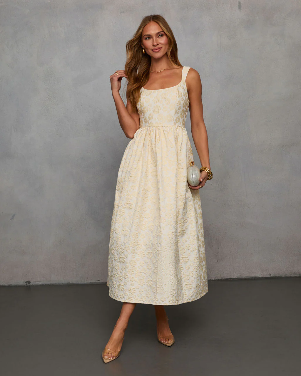 Samar Fit And Flare Midi Dress - Image 5