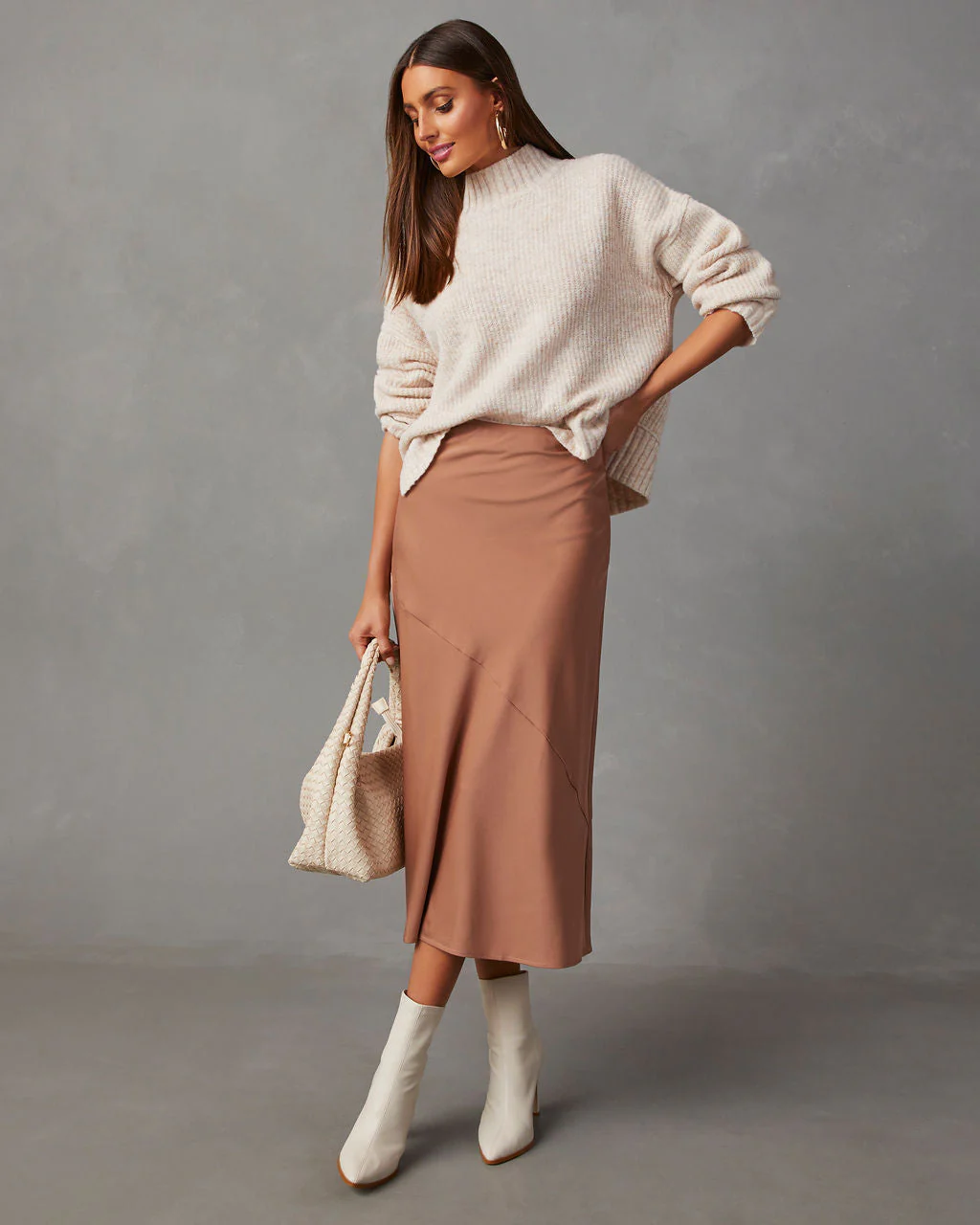 Same Energy Marled Mock Neck Sweater - Image 8
