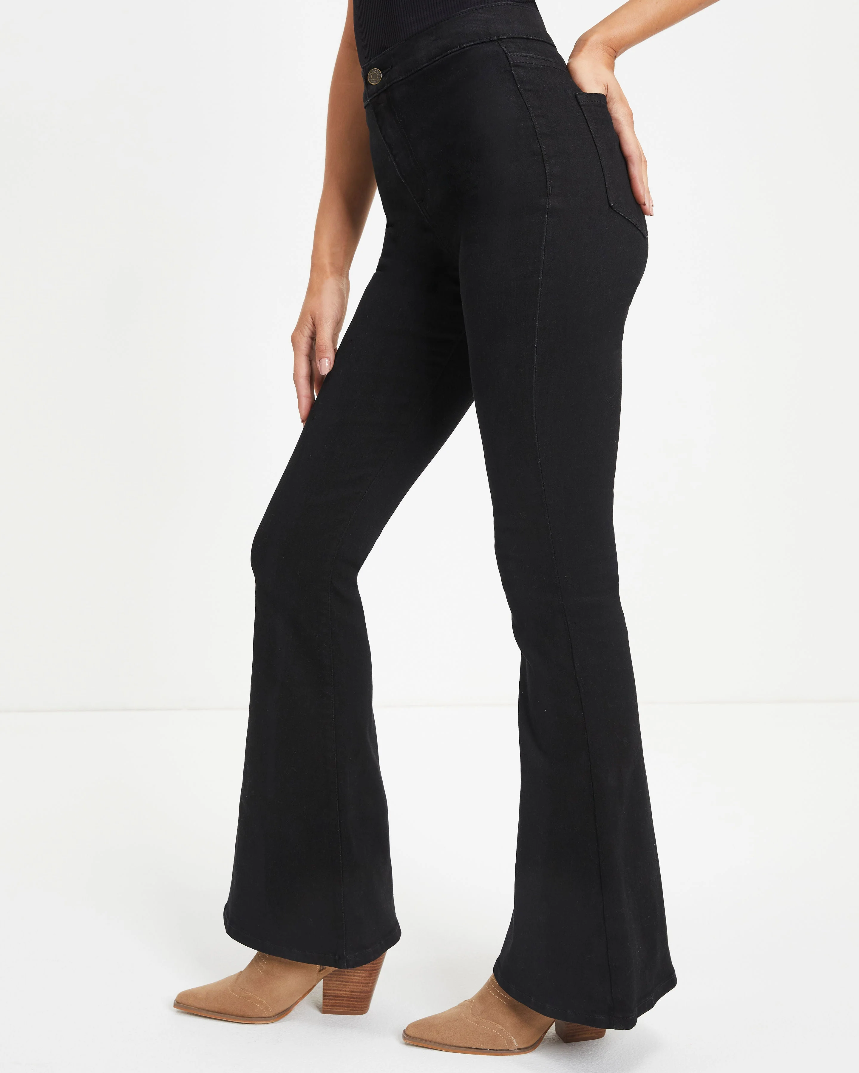 Sanderson High Rise Stretch Flare Jeans - Image 5