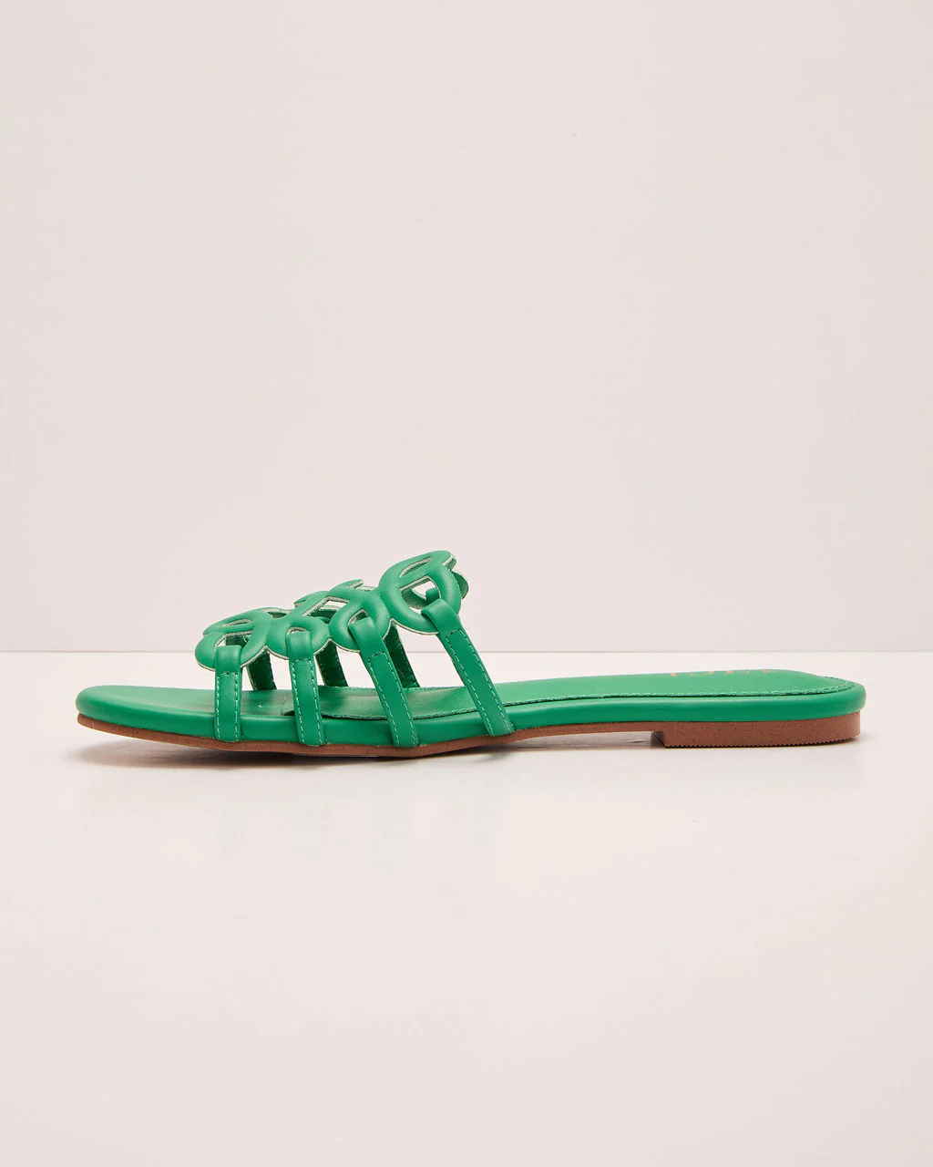 Sandy Toes Vegan Leather Petal Anagram Sandals - Image 3