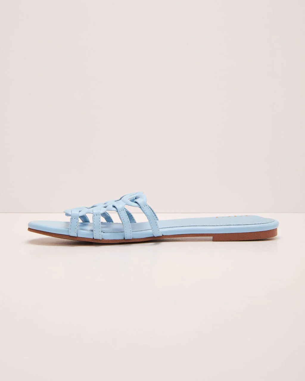 Sandy Toes Vegan Leather Petal Anagram Sandals - Image 9