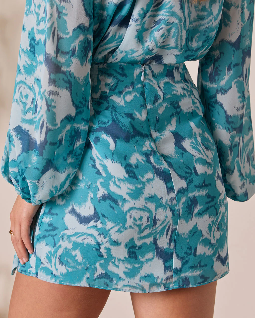 Sangria Sunrise Wrap Mini Skirt - Image 10