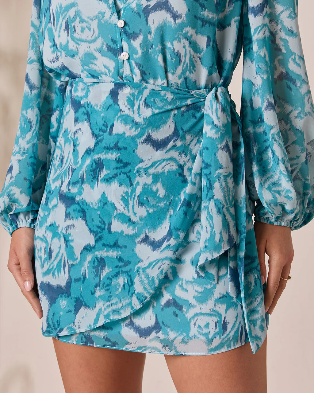 Sangria Sunrise Wrap Mini Skirt - Image 7