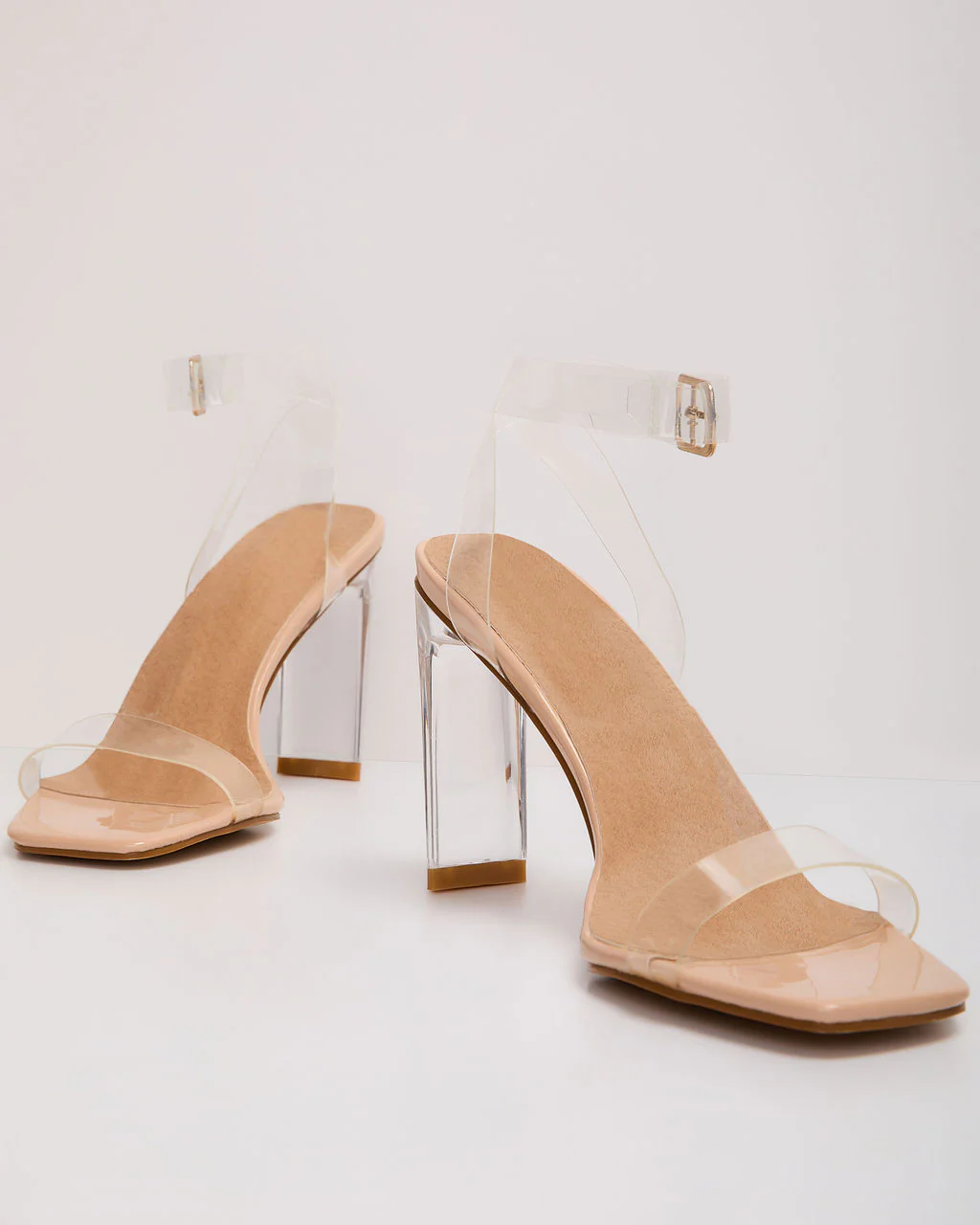 Billini Santiago Clear Strappy Heels - Image 3